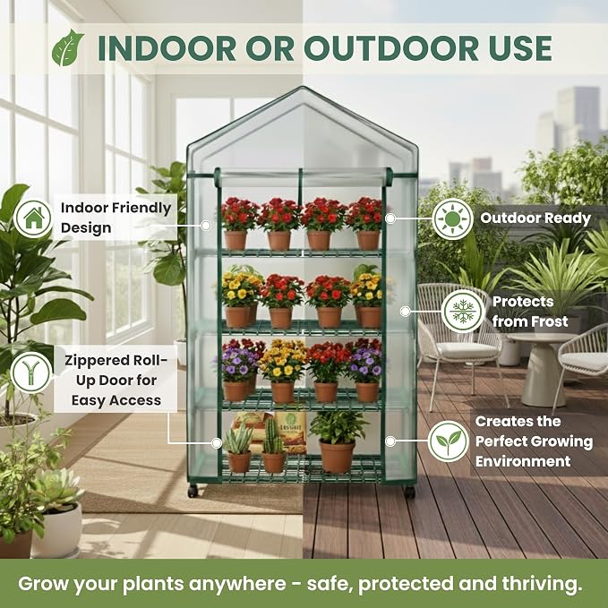 4 Tier Mini Greenhouse - Image 4
