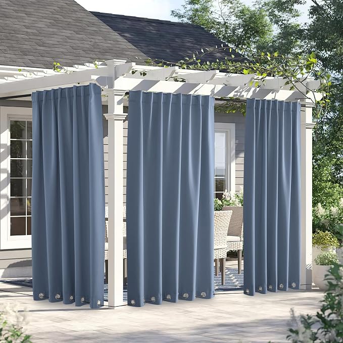 NICETOWN 2 Panels Outdoor Curtains by NICETOWN