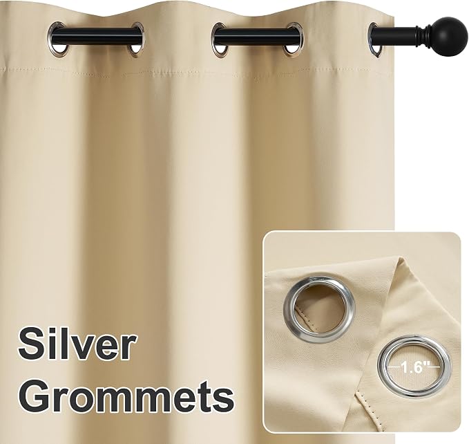 RYB HOME Extra Wide Outdoor Curtains - Image 4