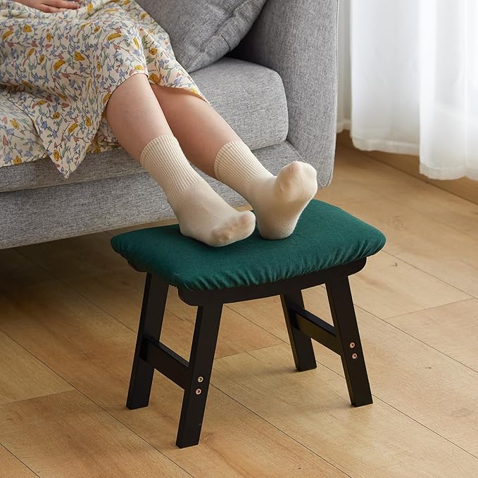 Foot Stool Ottoman Foot Rest Under Desk, Small Stool - Image 2