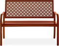 Best Choice Products Outdoor Bench 2-Person Metal Steel Benches Furniture by BestChoiceProducts