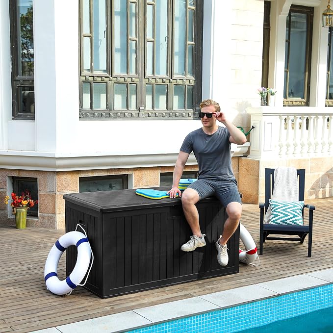 YITAHOME 150 Gallon Large Deck Box - Image 8