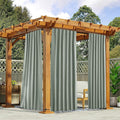 NICETOWN 2 Panels Sage Green Blackout Outdoor Curtains Patio Waterproof by NICETOWN