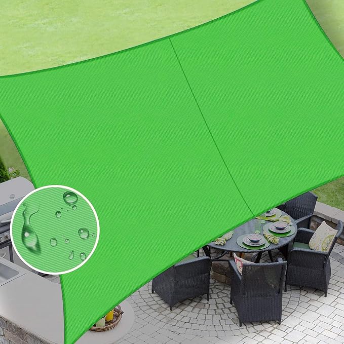 LOVE STORY Rectangle 5'x8' Waterproof Sun Shade Sail Canopy UV Block by LOVESTORY