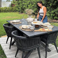 PURPLE LEAF 5 Pieces Outdoor Dining Set by PURPLELEAF