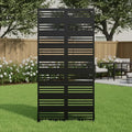 Casaphoria Metal Privacy Screen Outdoor, Harold Black by Casaphoria