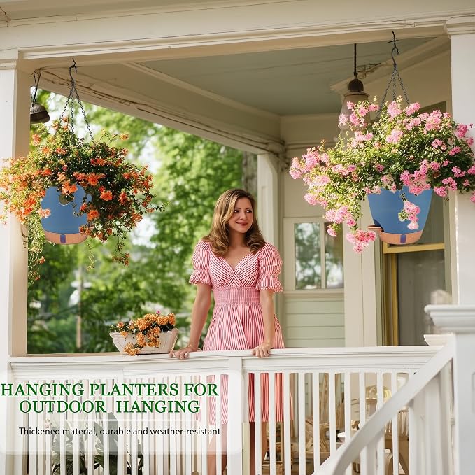 Hanging Planters for Indoor Plants 8 Inch, 2 Pack Hanging Baskets for Plants - Image 6