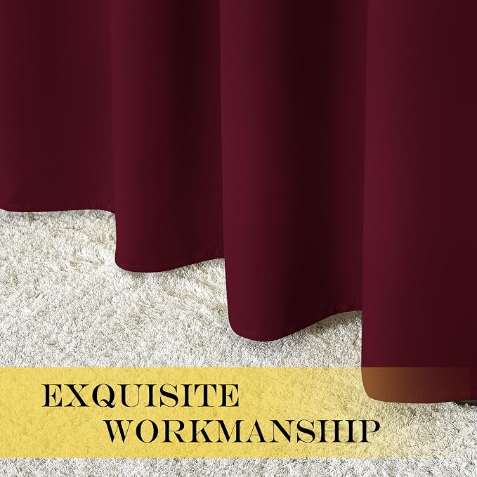 NICETOWN Blackout Room Divider Curtains 84 inch Length, Grommet Energy Saving - Image 7