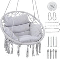 Macrame Hammock Hanging Swinging Chair by KROFEM