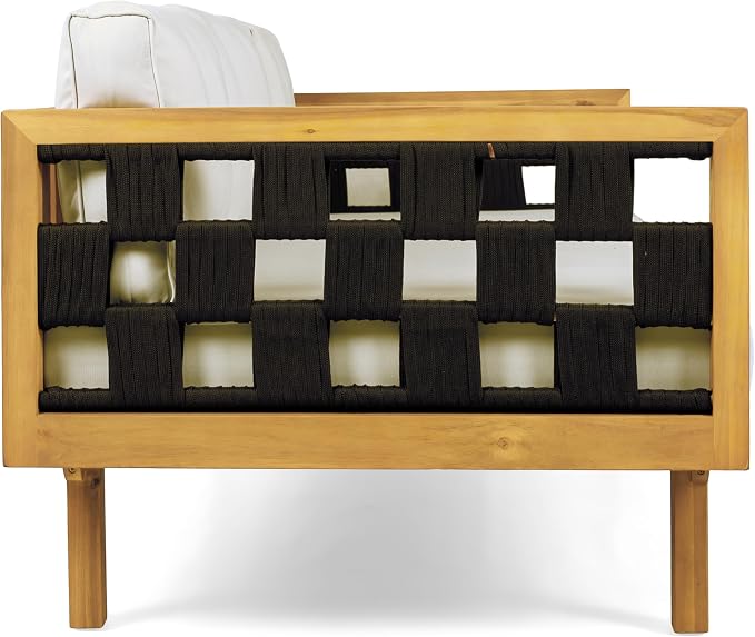 Christopher Knight Home Rosie Acacia Wood Outdoor Daybed Sofa - Image 14
