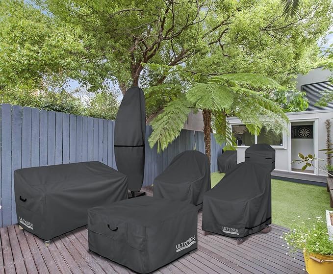 ULTCOVER Patio Furniture Sofa Cover 74W x 35D x 35H inch Waterproof Outdoor - Image 7