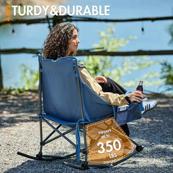 Portal Outdoor Rocking Chair Camping Folding Portable Rocker - Image 5