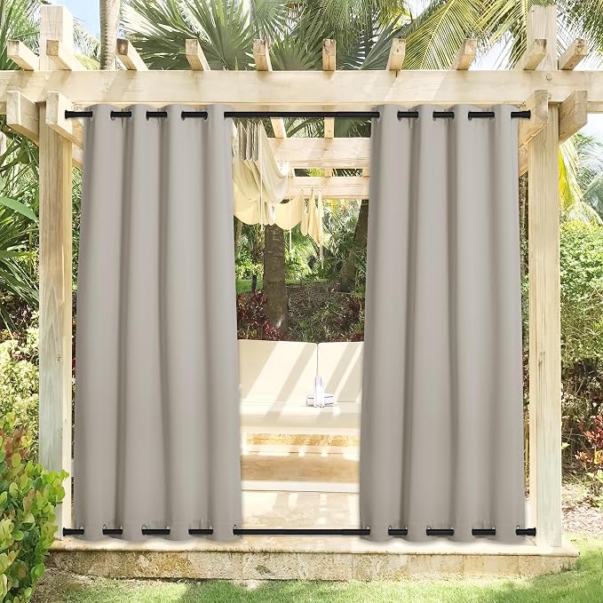 NICETOWN 2 Panels Outdoor Curtains - Image 2