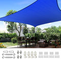 Quictent 24X24FT 185 GSM HDPE Square Sun Shade Sail Canopy 98% Sun Block by QUICTENT