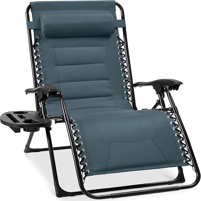 Best Choice Products Oversized Padded Zero Gravity Chair, Folding Outdoor Patio by BestChoiceProducts