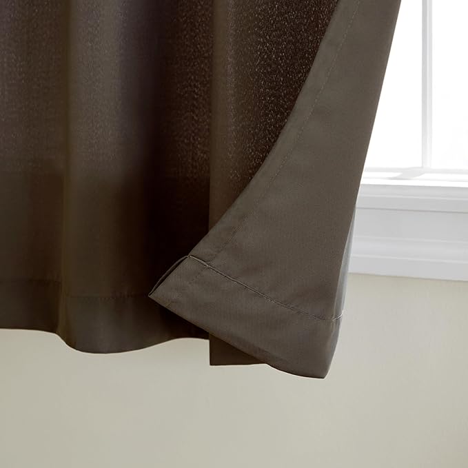 TOWN & COUNTRY BASICS Cabana Solid Heavyweight Indoor Outdoor Curtains - Image 2