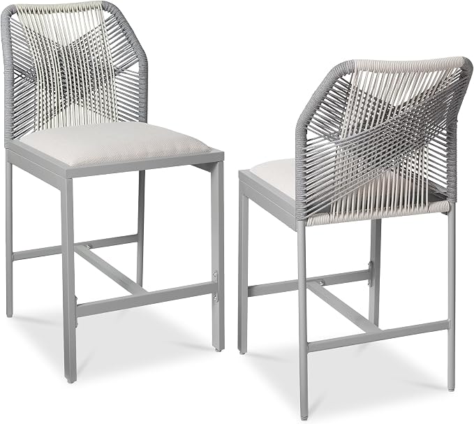 Best Choice Products Indoor Outdoor Counter Height Bar Stools Set of 2 by BestChoiceProducts