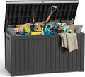 ROJIK Outdoor Storage Housing Deck Box, Waterproof Patio Furniture, Garden Tools by ROJIK