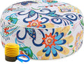 UPWELL Waterproof Inflatable Outdoor Ottoman Pouf, Portable Patio Footrest by Upwell