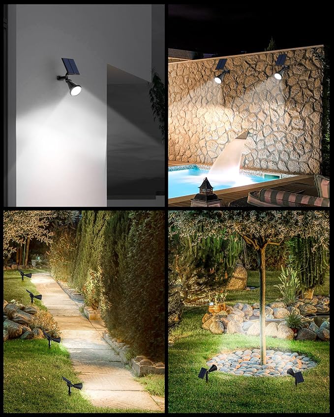Solar Spot Lights Outdoor, 8 Pack Outdoor Solar Lights - Image 2