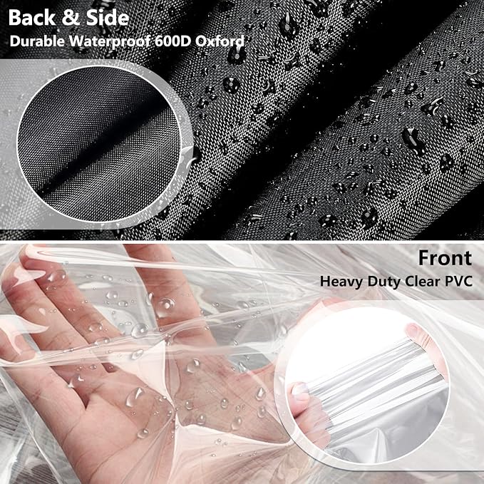 Waterproof Shelf Cover, Outdoor 600D Heavy Duty Dustproof Storage Shelves Cover - Image 4