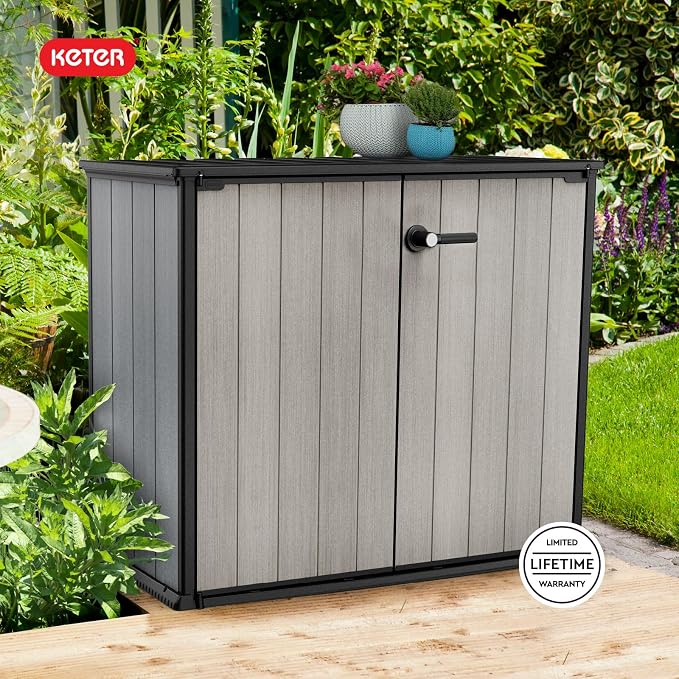Keter Patio Store 4.6 x 4.0 ft. Resin Outdoor Storage Shed - Image 12