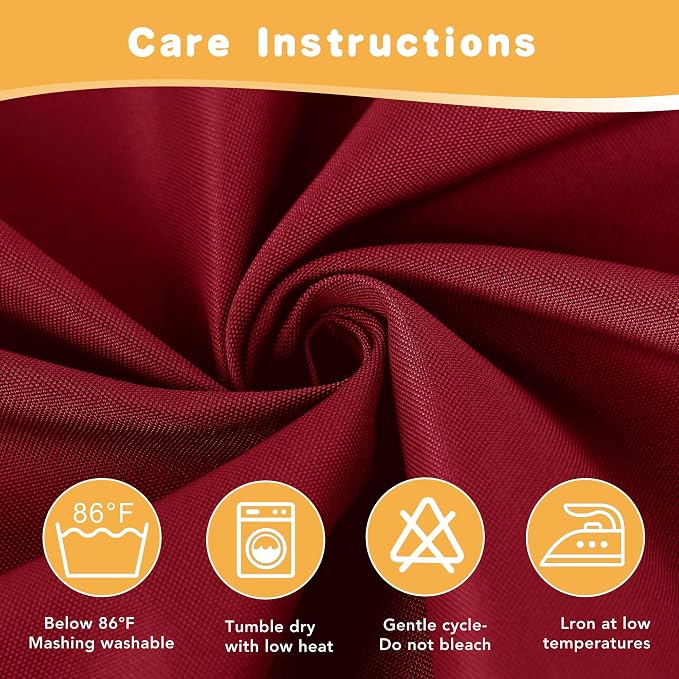 HolidayIdeas Red Outdoor Curtains - Image 5