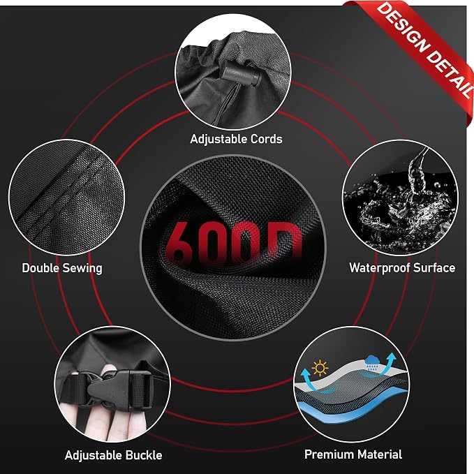 Zettum Round Patio Table Cover 90 Inch - Image 4