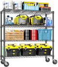 IZEUK 4-Tier Adjustable Heavy Duty Metal Storage Shelving Unit, Wide Utility by IZEUK