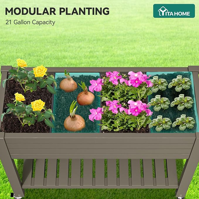 YITAHOME 3.6x1.5x2.8 FT Elevated Garden Bed Kit - Image 6