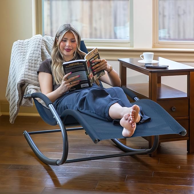 Outdoor Lounge Chair with Pillow, Chaise Lounge Chair - Image 2
