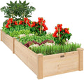 Best Choice Products 8x2ft Outdoor Wooden Raised Garden Bed Planter by BestChoiceProducts