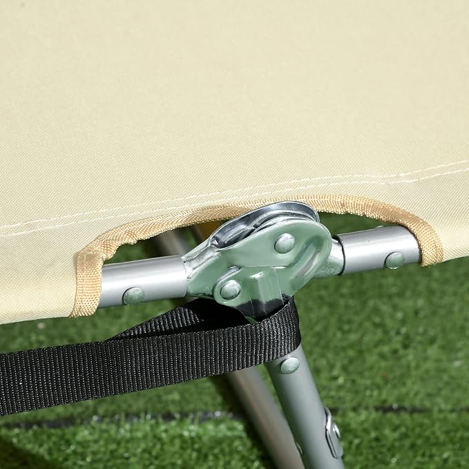 Outsunny Folding Beach Lounge Chair - Image 9