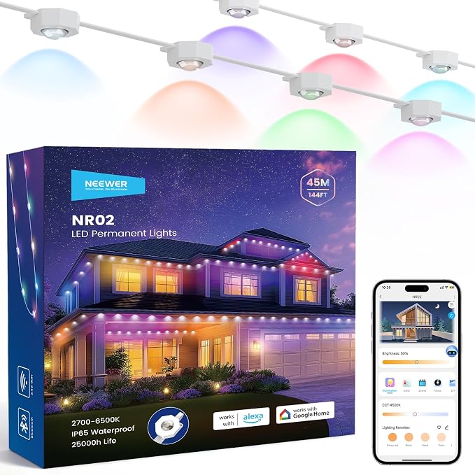 NEEWER 144ft Permanent Outdoor Lights by Neewer