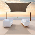 ColourTree 12' x 18' Brown Rectangle CTAPS16 Sun Shade Sail Canopy Mesh Fabric by ColourTree