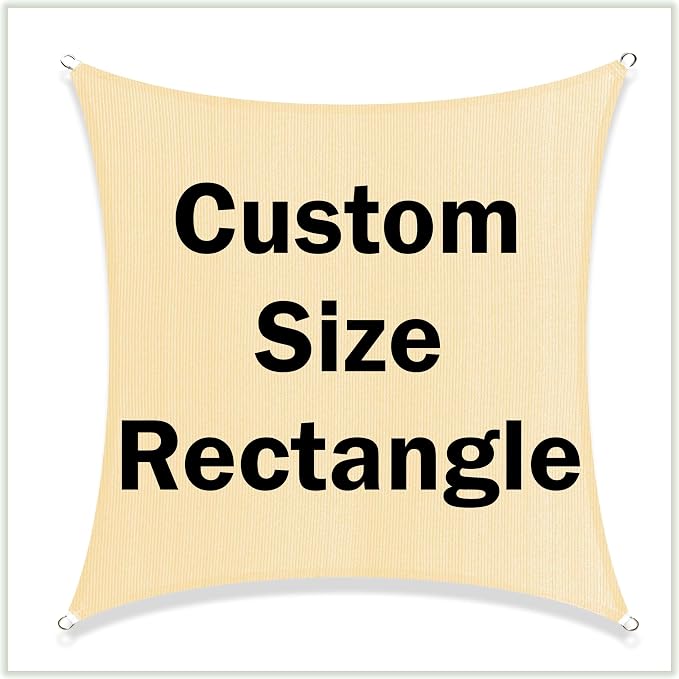 ColourTree TAPS16 Sun Shade Sail UPF50 Canopy UV Block Rectangle by ColourTree