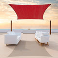 ColourTree TAPR1616 Custom Size 20' x 22' Red Sun Shade Sail Canopy UV Block by ColourTree