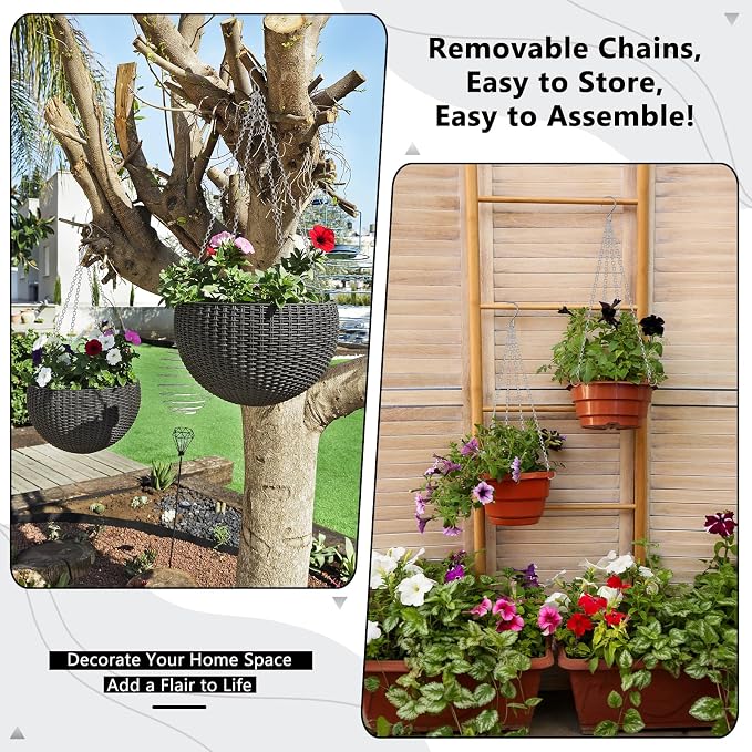 garini 3 Pack, 23 Inch Hanging Baskets Chain, Hanging Chains - Image 6