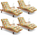 4 Pack Outdoor Chaise Lounge Chair Cushion 75.1 x 22.8 x 4.7 Inches 100% by Uthem