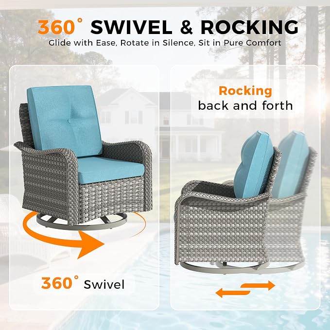 10-Seat Outdoor Wicker Patio Furniture Set - Image 5