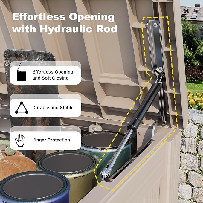 ROJIK Outdoor Storage Housing Deck Box - Image 4
