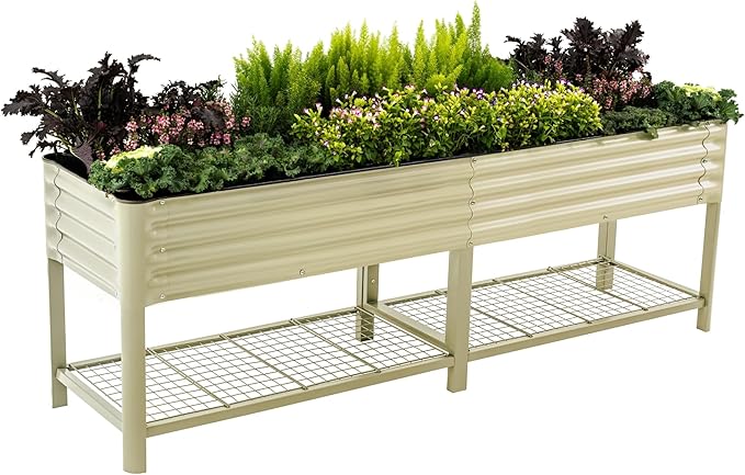 Elevated Raised Garden Bed-V Series, 1400 Lbs Weight Capacity, Outdoor Planter by VegoGarden