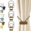 Hion Magnetic Curtain Tiebacks Dark Brown 6 Pack, Curtain Tiebacks Buckles by Hion