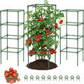 MQUPIN Tomato Cages, 4 Packs Square Tomato Cage by MQUPIN