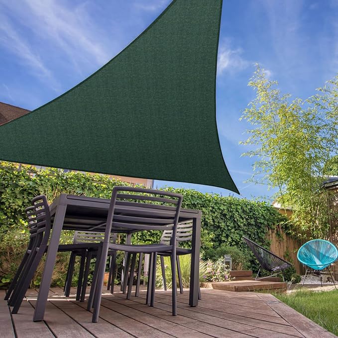 E&K Sunrise 3' x 3' x 3' Sun Shade Sail Triangle Canopy Shade Cover UV Block - Image 7