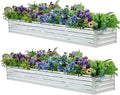 2 Pack 6x1.5x1FT Galvanized Raised Garden Beds Kit Outdoor Metal Gardening by Meberam