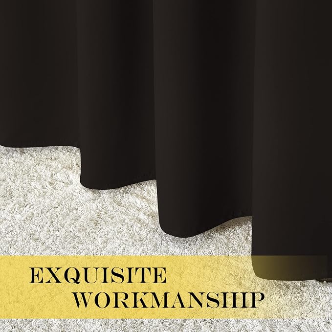 NICETOWN Blackout Patio Curtains 100 x 144 Inches Long - Image 5