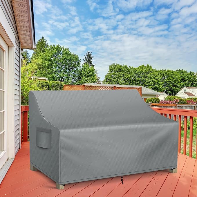 WLEAFJ Patio Sofa Cover Waterproof, 2-Seater Patio Loveseat Cover, Heavy Duty - Image 6
