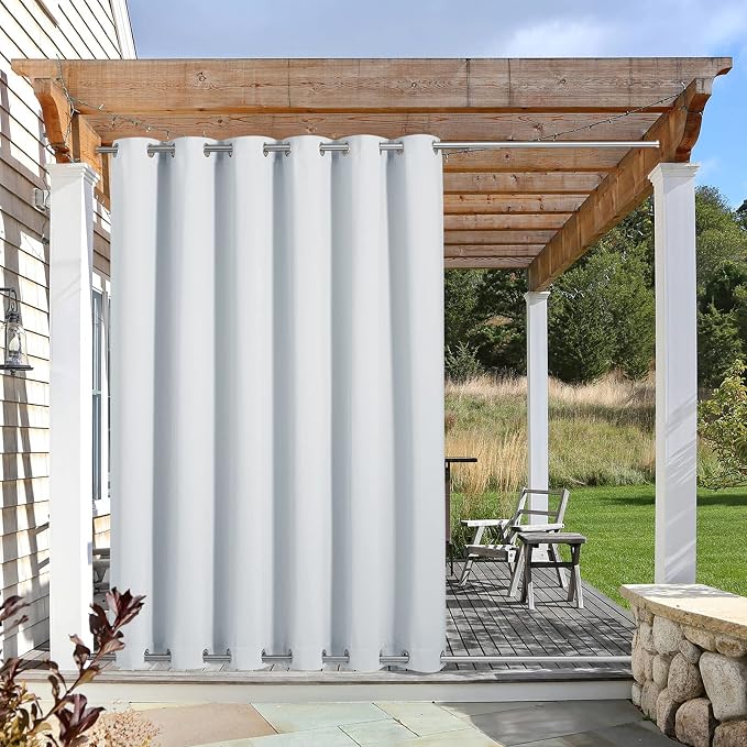 NICETOWN Outdoor Curtain with Rustproof Grommets on top and Bottom by NICETOWN