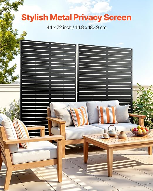 VEVOR Metal Privacy Screen, Garden Divider Panel - Image 2